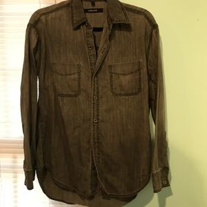 J brand grey denim shirt